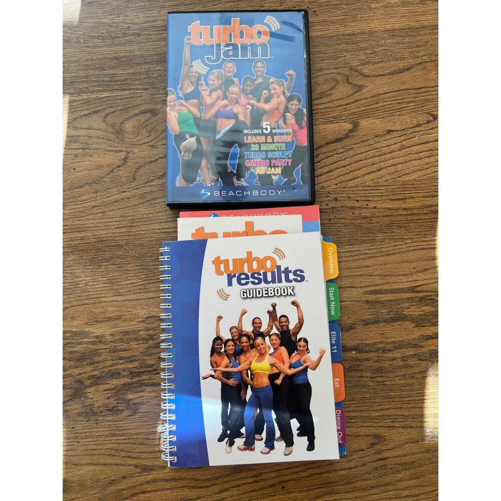 Turbo Jam DVD Workout Set: Learn & Burn Turbo Sculpt Ab Jam Cardio Party With Gu